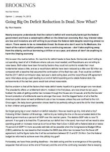 Going Big on Deficit Reduction Is Dead. Now What?