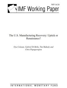 The U.S. Manufacturing Recovery
