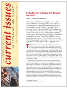 Do the Benefits of College Still Outweigh the Costs?