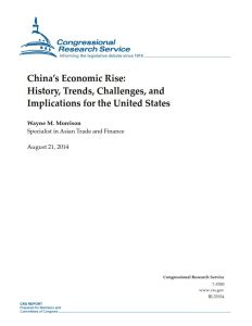 China&rsquo;s Economic Rise