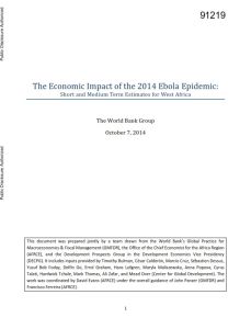 The Economic Impact of the 2014 Ebola Epidemic