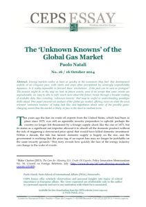 The &lsquo;Unknown Knowns&rsquo; of the Global Gas Market