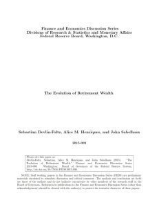 The Evolution of Retirement Wealth