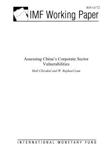 Assessing China&rsquo;s Corporate Sector Vulnerabilities
