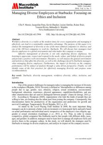 Managing Diverse Employees at Starbucks