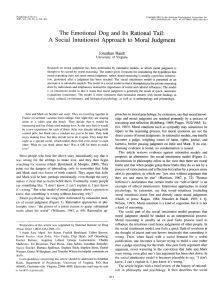 The Emotional Dog and Its Rational&nbsp;Tail