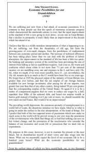 Economic Possibilities for our Grandchildren