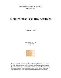 Merger Options and Risk Arbitrage