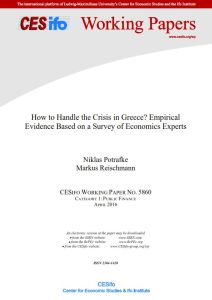 How to Handle the Crisis in Greece?