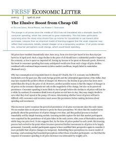 The Elusive Boost from Cheap Oil