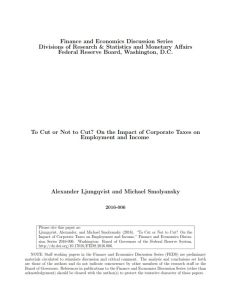 To Cut or Not to Cut?