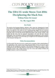 The EBA EU-Wide Stress Test 2016