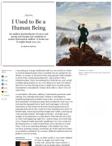 I Used to Be a Human Being