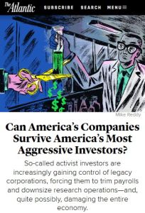 Can America&rsquo;s Companies Survive America&rsquo;s Most Aggressive Investors?