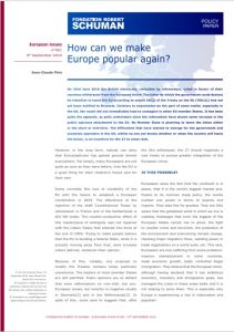 How Can We Make Europe Popular Again?