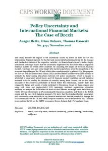 Policy Uncertainty and International Financial Markets