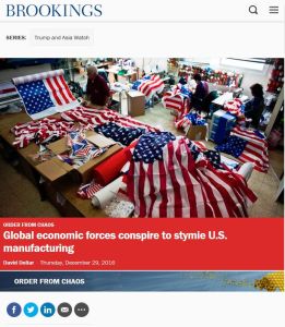 Global Economic Forces Conspire to Stymie U.S. Manufacturing