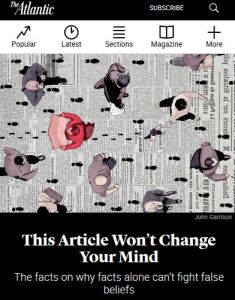 This Article Won&rsquo;t Change Your Mind