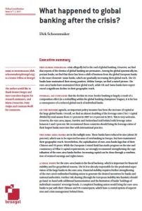 What happened to global banking after the crisis?