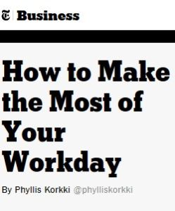 How to Make the Most of Your Workday
