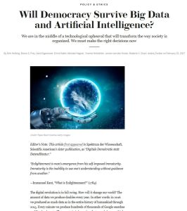 Wird die Demokratie Big Data und k&uuml;nstliche Intelligenz &uuml;berleben?