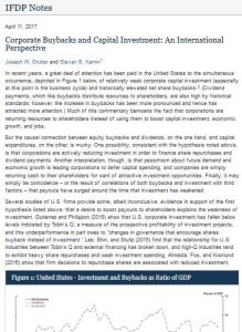 Corporate Buybacks and Capital Investment