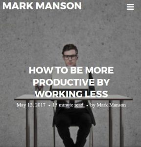 How To Be More Productive by Working Less