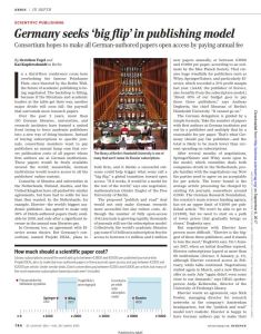 Germany Seeks &lsquo;Big Flip&rsquo; in Publishing Model