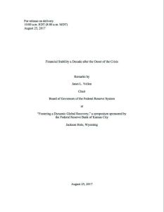 Financial Stability a Decade After the Onset of the Crisis
