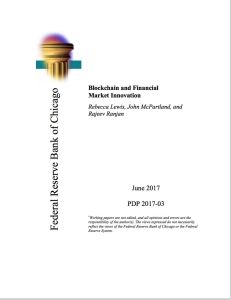 Blockchain and Financial Market Innovation