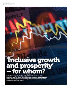 &lsquo;Inclusive Growth and Prosperity&rsquo; &ndash; For Whom?