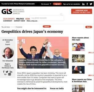 Geopolitics Drives Japan&rsquo;s Economy