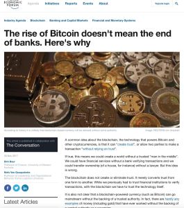 The rise of Bitcoin doesn&rsquo;t mean the end of banks. Here&rsquo;s why