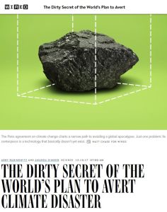 The Dirty Secret of the World&rsquo;s Plan to Avert Climate Disaster