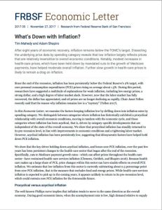 What&rsquo;s Down with Inflation?
