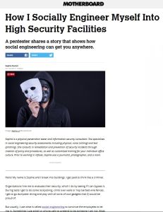 How I Socially Engineer Myself into High Security Facilities