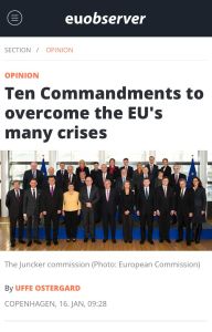 Ten Commandments to Overcome the EU&rsquo;s Many Crises