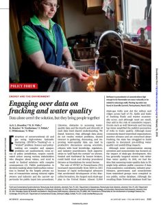 Engaging over Data on Fracking and Water Quality
