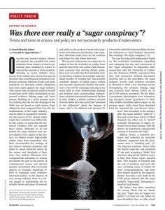 Was There Ever Really a &ldquo;Sugar Conspiracy&rdquo;?