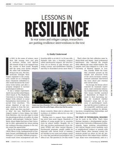 Lessons in Resilience