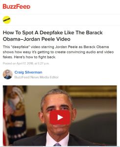 How to Spot a Deepfake like the Barack Obama&ndash;Jordan Peele Video