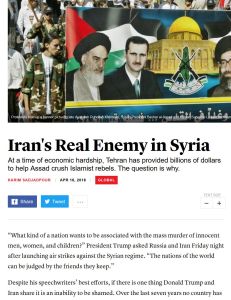 Iran&rsquo;s Real Enemy in Syria