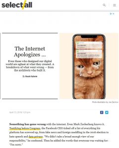The Internet Apologizes&hellip;