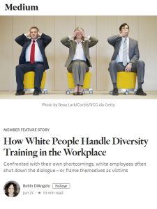 How White People Handle Diversity Training in the Workplace