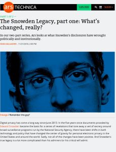 The Snowden Legacy