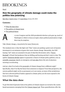 How the Geography of Climate Damage Could Make the Politics Less Polarizing