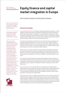 Equity Finance and Capital Market Integration in Europe