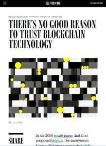 There&rsquo;s No Good Reason to Trust Blockchain Technology
