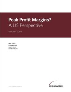 Peak Profit Margins?