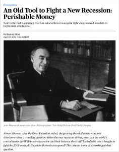 An Old Tool to Fight a New Recession